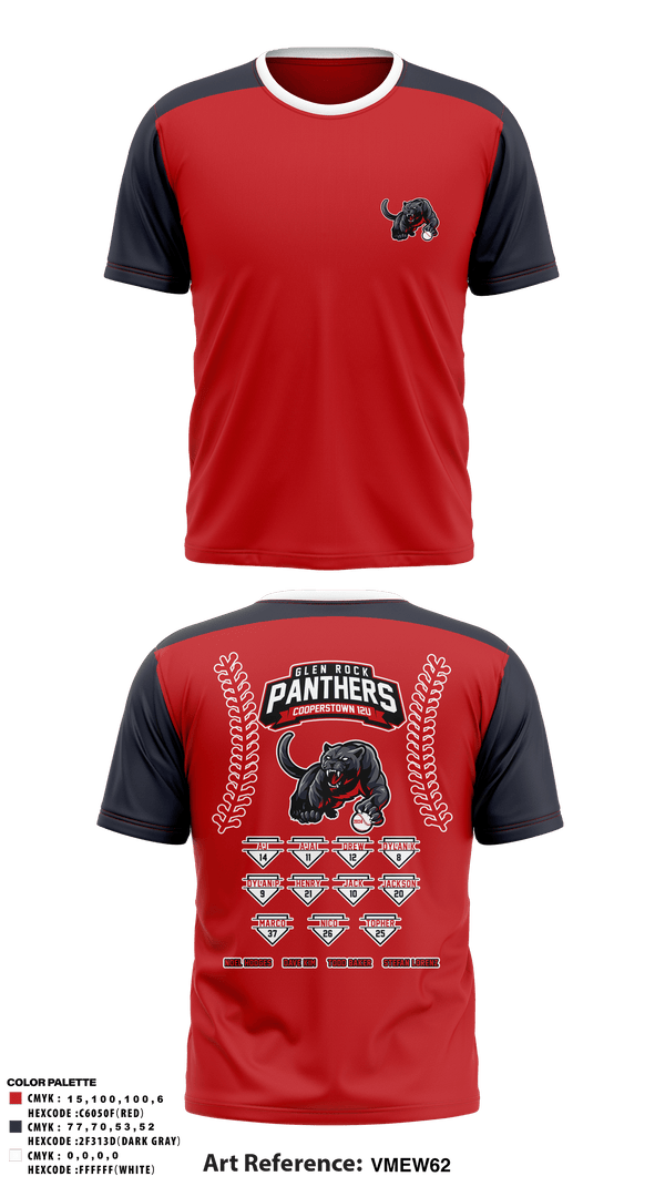 Short Sleeve Performance Shirt, Glen Rock Panthers 12U, Baseball, Teamtime, Team time, sublimation, custom sports apparel, team uniforms, spirit wear, spiritwear, sports uniforms, custom shirts, team store, custom team store, fundraiser sports, apparel fundraiser
