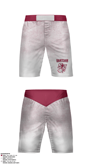 Fight Shorts, Santiam Christian School Wrestling, Wrestling, Teamtime, Team time, sublimation, custom sports apparel, team uniforms, spirit wear, spiritwear, sports uniforms, custom shirts, team store, custom team store, fundraiser sports, apparel fundraiser
