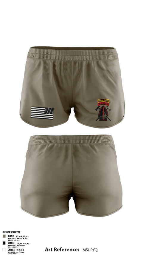 Ranger Panties, A/98, Army, Teamtime, Team time, sublimation, custom sports apparel, team uniforms, spirit wear, spiritwear, sports uniforms, custom shirts, team store, custom team store, fundraiser sports, apparel fundraiser