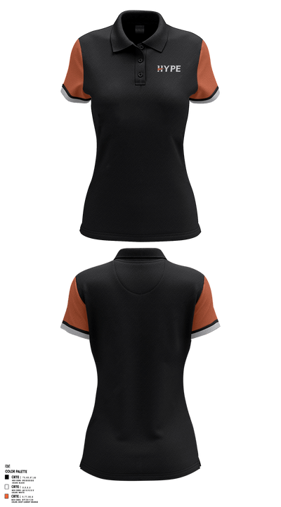 Hype Socks Basketball 37101968 Women's Short Sleeve Performance Polo  - 5