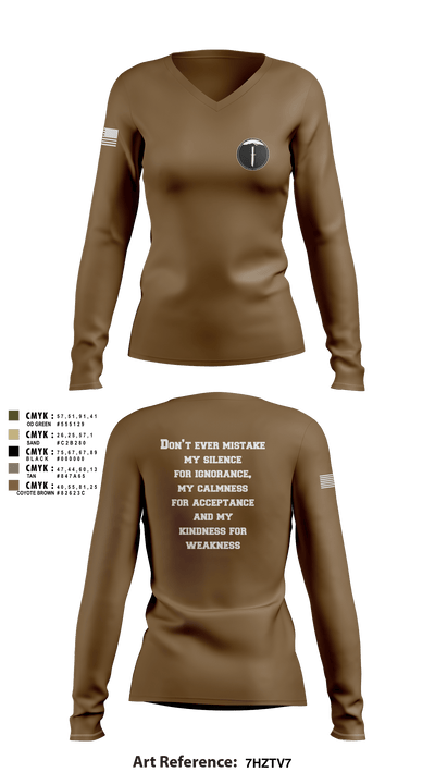 SOI West 38212133 Women's Long Sleeve V-neck Shirt - 3