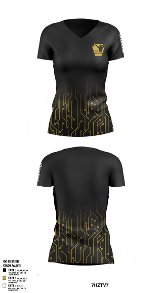 Women's Short Sleeve Vneck Shirt, The Kohort, E-Sports, Teamtime, Team time, sublimation, custom sports apparel, team uniforms, spirit wear, spiritwear, sports uniforms, custom shirts, team store, custom team store, fundraiser sports, apparel fundraiser