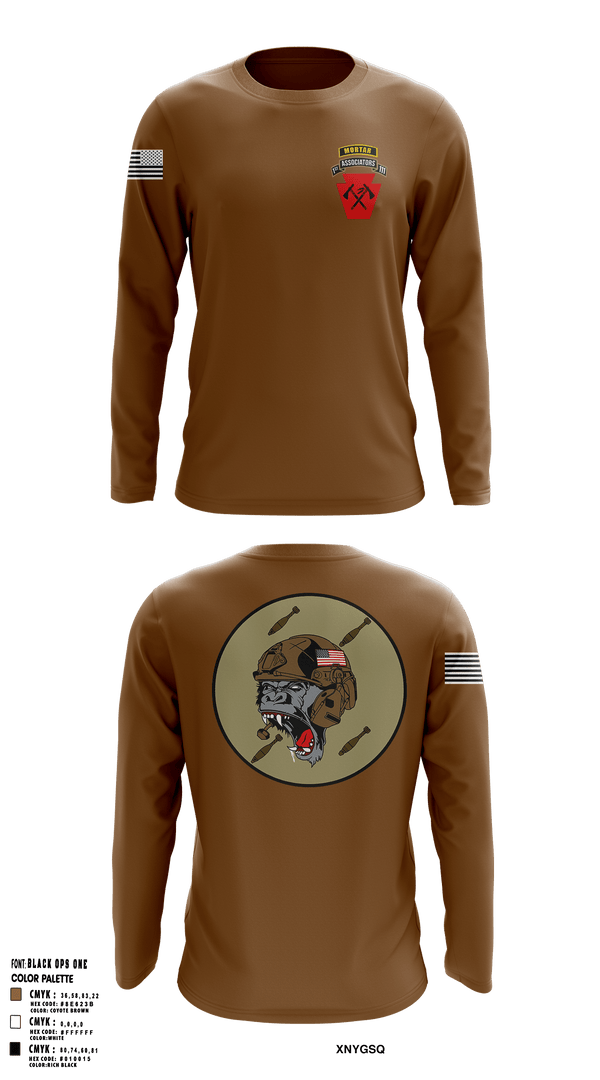 Long Sleeve Performance Shirt, A co 1-111th MTR, National Guard, Teamtime, Team time, sublimation, custom sports apparel, team uniforms, spirit wear, spiritwear, sports uniforms, custom shirts, team store, custom team store, fundraiser sports, apparel fundraiser