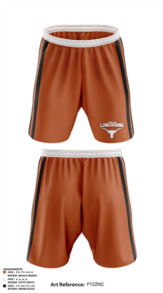 Athletic Shorts With Pockets, Texas Longhorns, Football, Teamtime, Team time, sublimation, custom sports apparel, team uniforms, spirit wear, spiritwear, sports uniforms, custom shirts, team store, custom team store, fundraiser sports, apparel fundraiser