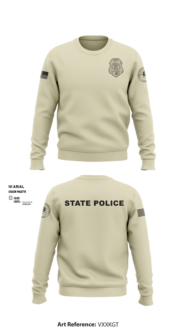 Crew Neck Sweatshirt, , Police, Teamtime, Team time, sublimation, custom sports apparel, team uniforms, spirit wear, spiritwear, sports uniforms, custom shirts, team store, custom team store, fundraiser sports, apparel fundraiser