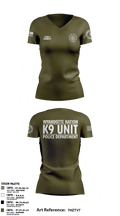 K9 Unit 27578074 Women's Short Sleeve V-neck Shirt - 10