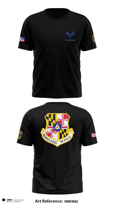 Towson Composite Squadron 17976164 Short Sleeve Performance Shirt - 1