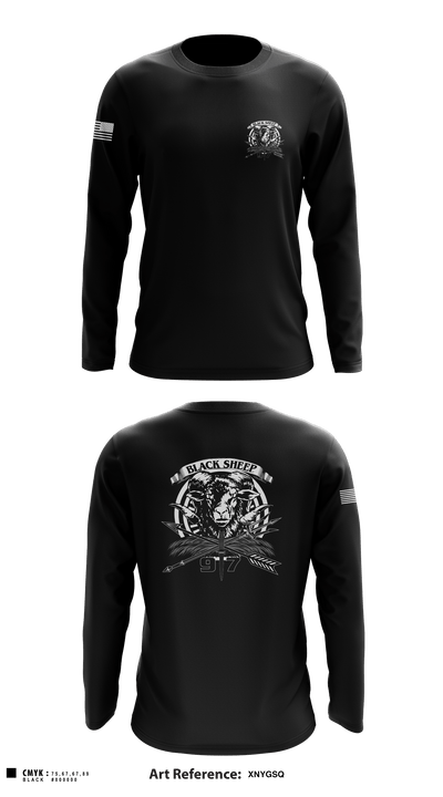 B/97th Civil Affairs Battalion (SO)(A) 80404671 Long Sleeve Performance Shirt - 1