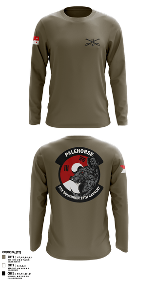 Long Sleeve Performance Shirt, B TRP 5-17 ACS, Army, Teamtime, Team time, sublimation, custom sports apparel, team uniforms, spirit wear, spiritwear, sports uniforms, custom shirts, team store, custom team store, fundraiser sports, apparel fundraiser