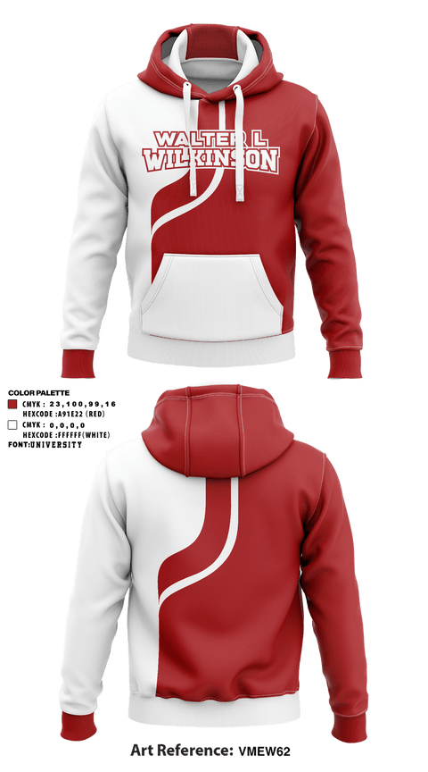 Hoodie, Walter L Wilkinson Middle School Track, Track & Field, Teamtime, Team time, sublimation, custom sports apparel, team uniforms, spirit wear, spiritwear, sports uniforms, custom shirts, team store, custom team store, fundraiser sports, apparel fundraiser