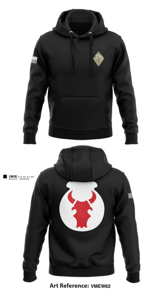 Hoodie, Det. 2 HHB 1-194 FA, National Guard, Teamtime, Team time, sublimation, custom sports apparel, team uniforms, spirit wear, spiritwear, sports uniforms, custom shirts, team store, custom team store, fundraiser sports, apparel fundraiser