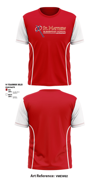 Short Sleeve Performance Shirt, St Matthew School, Spirit Store, Teamtime, Team time, sublimation, custom sports apparel, team uniforms, spirit wear, spiritwear, sports uniforms, custom shirts, team store, custom team store, fundraiser sports, apparel fundraiser