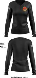 3rd Radio Battalion 92634637 Women's Long Sleeve V-neck Shirt - 1