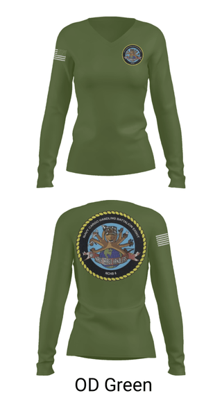 Women's Long Sleeve Vneck Shirt, , Navy, Teamtime, Team time, sublimation, custom sports apparel, team uniforms, spirit wear, spiritwear, sports uniforms, custom shirts, team store, custom team store, fundraiser sports, apparel fundraiser