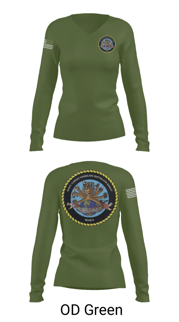 Women's Long Sleeve Vneck Shirt, , Navy, Teamtime, Team time, sublimation, custom sports apparel, team uniforms, spirit wear, spiritwear, sports uniforms, custom shirts, team store, custom team store, fundraiser sports, apparel fundraiser