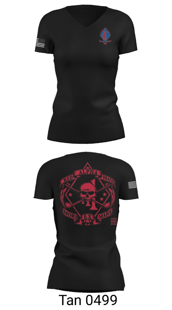 Women's Short Sleeve Vneck Shirt, , Marines, Teamtime, Team time, sublimation, custom sports apparel, team uniforms, spirit wear, spiritwear, sports uniforms, custom shirts, team store, custom team store, fundraiser sports, apparel fundraiser