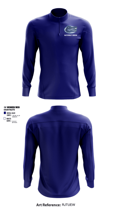 Gateway Regional High School Cheer 43593489 Quarter Zip Jacket - 5