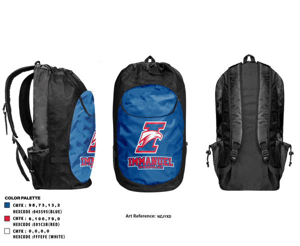 Gear Bag, Immanuel High School Wrestling, Wrestling, Teamtime, Team time, sublimation, custom sports apparel, team uniforms, spirit wear, spiritwear, sports uniforms, custom shirts, team store, custom team store, fundraiser sports, apparel fundraiser