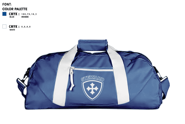 Duffle Bag, The Steward School, Spirit Store, Teamtime, Team time, sublimation, custom sports apparel, team uniforms, spirit wear, spiritwear, sports uniforms, custom shirts, team store, custom team store, fundraiser sports, apparel fundraiser