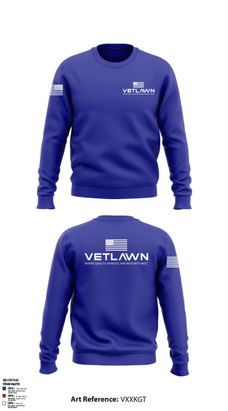 Crew Neck Sweatshirt, VetLawn, Army, Teamtime, Team time, sublimation, custom sports apparel, team uniforms, spirit wear, spiritwear, sports uniforms, custom shirts, team store, custom team store, fundraiser sports, apparel fundraiser