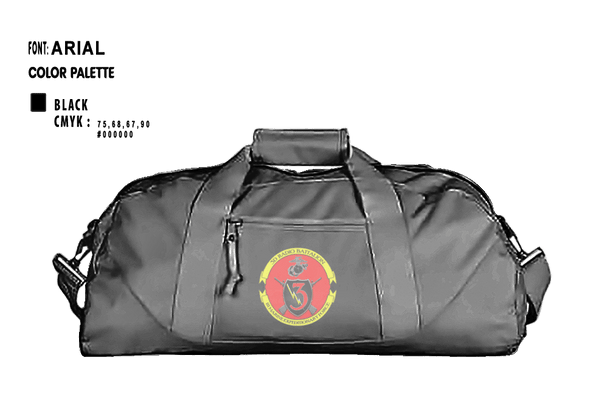 Duffle Bag, 3rd Radio Battalion, Marines, Teamtime, Team time, sublimation, custom sports apparel, team uniforms, spirit wear, spiritwear, sports uniforms, custom shirts, team store, custom team store, fundraiser sports, apparel fundraiser