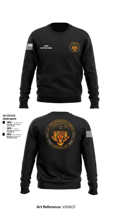 Evansville Army Recruiting Company 86447951 Crew Neck Sweatshirt - 7