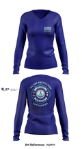 LITTLE ROCK AFB - FIRE 45184704 Women's Long Sleeve V-neck Shirt - 5