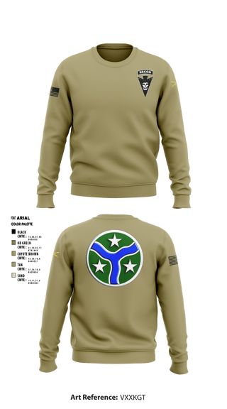 Crew Neck Sweatshirt, , Army, Teamtime, Team time, sublimation, custom sports apparel, team uniforms, spirit wear, spiritwear, sports uniforms, custom shirts, team store, custom team store, fundraiser sports, apparel fundraiser