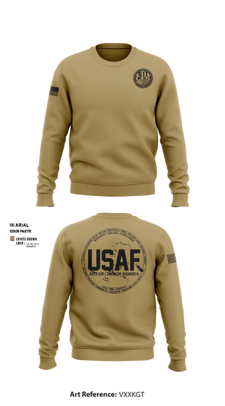 Crew Neck Sweatshirt, , Air Force, Teamtime, Team time, sublimation, custom sports apparel, team uniforms, spirit wear, spiritwear, sports uniforms, custom shirts, team store, custom team store, fundraiser sports, apparel fundraiser