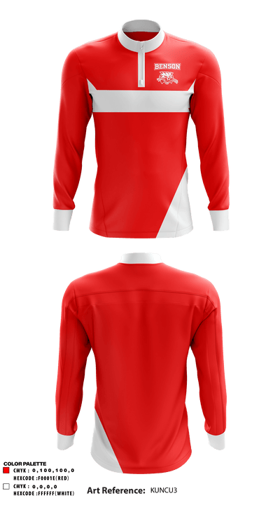 William Henry Harrison High School Cheer 60783078 Quarter Zip Jacket - 1