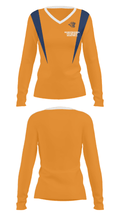 Rochester School For The Deaf Basketball 60306453 Women's Long Sleeve V-neck Shirt - 29