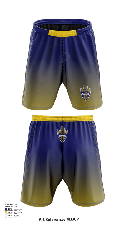 Hidden Valley High School Wrestling 14597340 Fight Shorts - 1