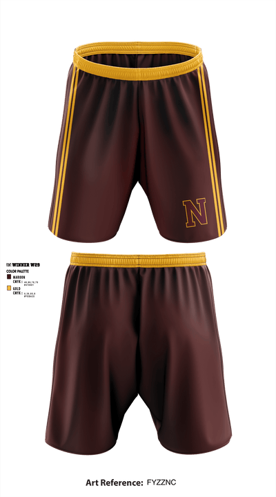 Nottoway High Shoool Volleyball 91242026 Athletic Shorts With Pockets - 1