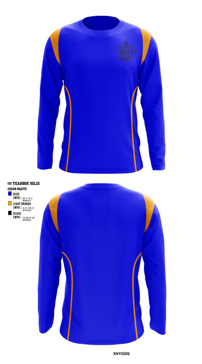 Columbus High School Basketball 56435537 Long Sleeve Performance Shirt - 1