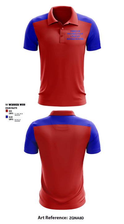 Freedom Preparatory Academy Middle School 25976672 Short Sleeve Performance Polo - 1