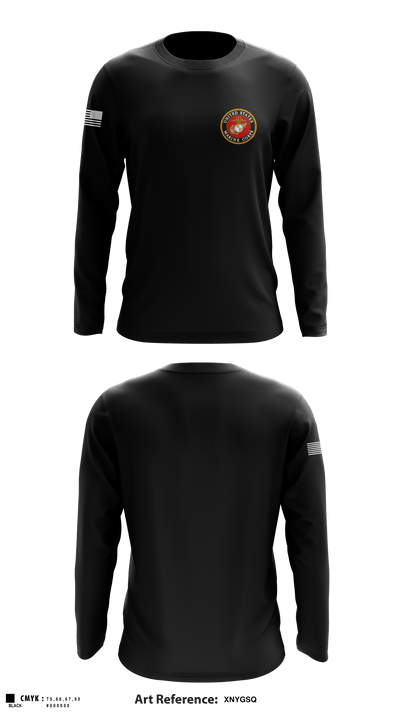 3rd Battalion 6th Marines Kilo Company 45058501 Long Sleeve Performance Shirt - 1