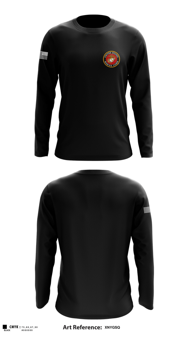 Long Sleeve Performance Shirt, 3rd Battalion 6th Marines Kilo Company, Marines, Teamtime, Team time, sublimation, custom sports apparel, team uniforms, spirit wear, spiritwear, sports uniforms, custom shirts, team store, custom team store, fundraiser sports, apparel fundraiser
