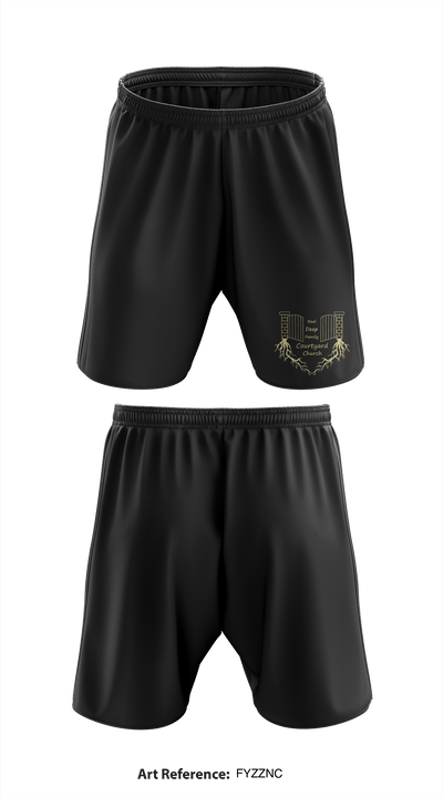 Courtyard Chuch 37286717 Athletic Shorts With Pockets - 35