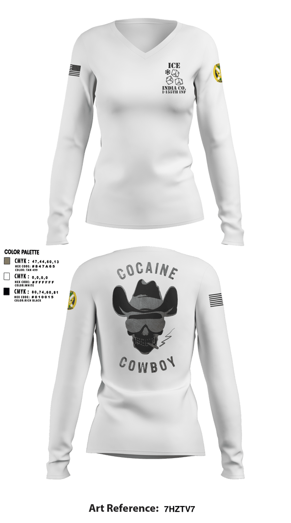 Women's Long Sleeve Vneck Shirt, , Army, Teamtime, Team time, sublimation, custom sports apparel, team uniforms, spirit wear, spiritwear, sports uniforms, custom shirts, team store, custom team store, fundraiser sports, apparel fundraiser