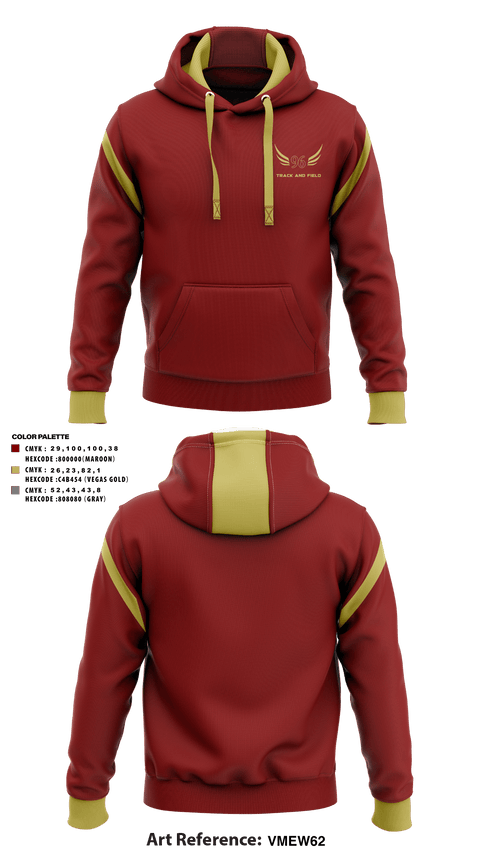 Hoodie, Ninety Six High School, Track & Field, Teamtime, Team time, sublimation, custom sports apparel, team uniforms, spirit wear, spiritwear, sports uniforms, custom shirts, team store, custom team store, fundraiser sports, apparel fundraiser