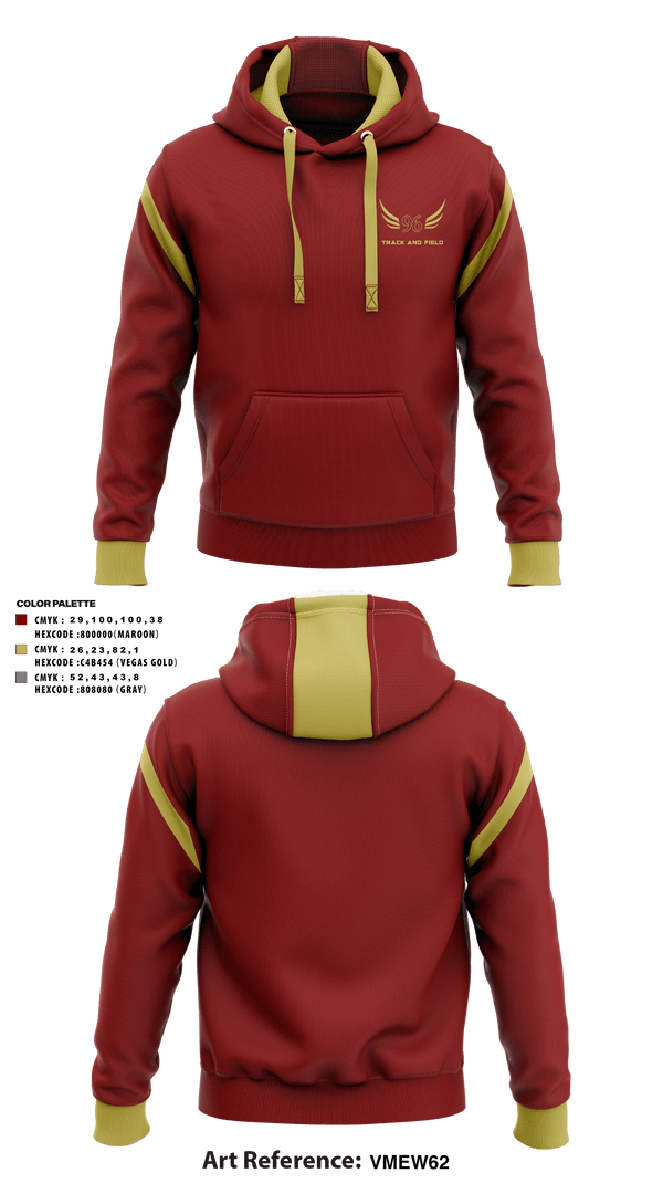 Hoodie, Ninety Six High School, Track & Field, Teamtime, Team time, sublimation, custom sports apparel, team uniforms, spirit wear, spiritwear, sports uniforms, custom shirts, team store, custom team store, fundraiser sports, apparel fundraiser