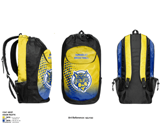 Gear Bag, Humboldt High School Basketball, Men's Basketball, Teamtime, Team time, sublimation, custom sports apparel, team uniforms, spirit wear, spiritwear, sports uniforms, custom shirts, team store, custom team store, fundraiser sports, apparel fundraiser