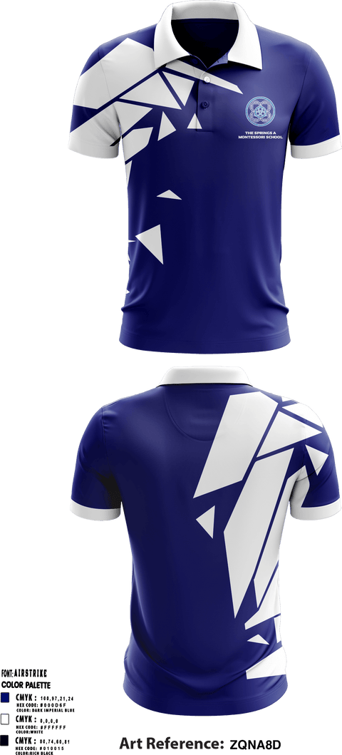 Short Sleeve Performance Polo, The Springs A Montessori School, Spirit Store, Teamtime, Team time, sublimation, custom sports apparel, team uniforms, spirit wear, spiritwear, sports uniforms, custom shirts, team store, custom team store, fundraiser sports, apparel fundraiser