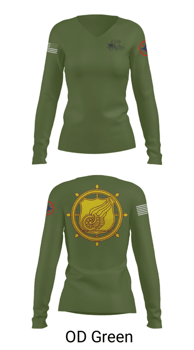 325 Transportation Company 58114820 Women's Long Sleeve V-neck Shirt - 40