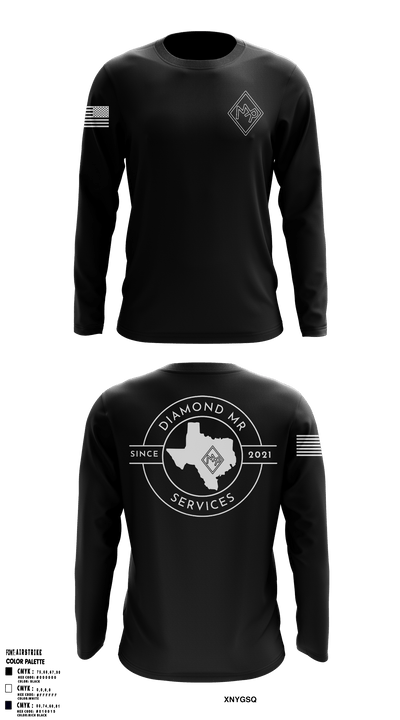 Diamond MR Services 62320383 Long Sleeve Performance Shirt - 1