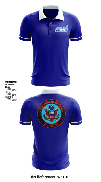 Embassy Air IRAQ 82919068 Short Sleeve Performance Polo - 1