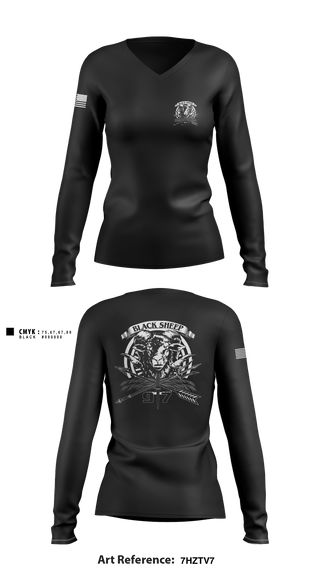 Women's Long Sleeve Vneck Shirt, , Army, Teamtime, Team time, sublimation, custom sports apparel, team uniforms, spirit wear, spiritwear, sports uniforms, custom shirts, team store, custom team store, fundraiser sports, apparel fundraiser