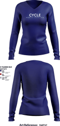 North Carolina Amateur Sports 80522235 Women's Long Sleeve V-neck Shirt - 2