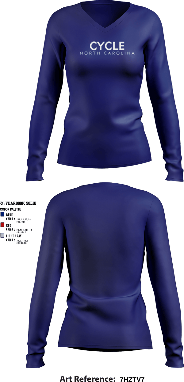 Women's Long Sleeve Vneck Shirt, North Carolina Amateur Sports, Spirit Store, Teamtime, Team time, sublimation, custom sports apparel, team uniforms, spirit wear, spiritwear, sports uniforms, custom shirts, team store, custom team store, fundraiser sports, apparel fundraiser