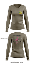 Flamingo Co F 3/485 IN 12682083 Women's Long Sleeve V-neck Shirt - 2